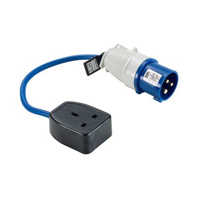 Defender Electric Cable Fly Lead Converter 16A Industrial to 13A 240V E85300