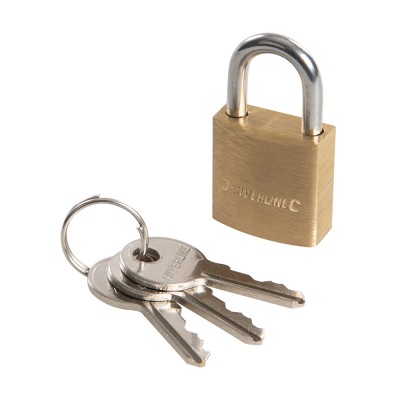 Silverline Brass Padlock 20mm 30mm 40mm 50mm or 60mm