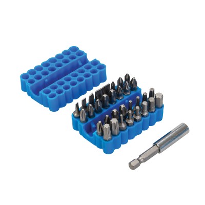 Silverline Screwdriver Mixed Bit and Holder 33pc Set SB09