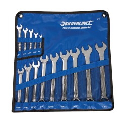 Silverline Combination Mechanics Spanner 14pc Set SP52