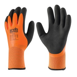 Scruffs Thermal Work Gloves Orange Cut Resistant Large or Extra Large