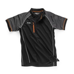 Scruffs Trade Active Work or Leisure Polo Shirt Black