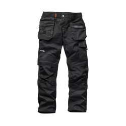 Scruffs Trade Flex Work Trousers Black Small Regular or Long