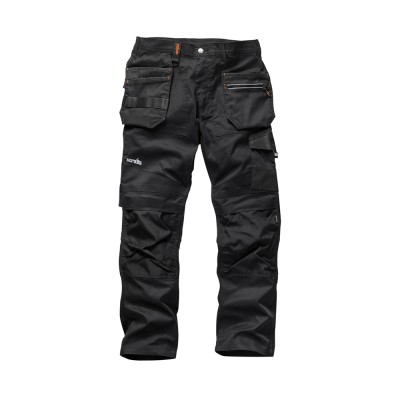 Scruffs Trade Flex Work Trousers Black Short Regular or Long