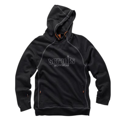 Scruffs Trade Work or Leisure Hoodie in Black