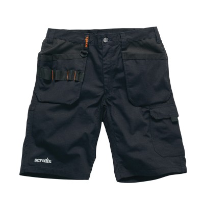 Scruffs Trade Flex Holster Slim Fit Work Shorts Black