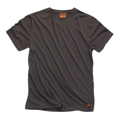 Scruffs Worker Work T Shirt Graphite Medium Large or XL