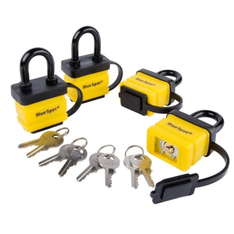 FortKnox Same Key Keyed Alike Padlocks 77011 Set of 4 Sealants and