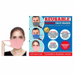 Reusable Fashion Washable Spandex Face Mask 3 Colour Options