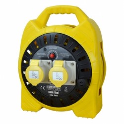 Faithfull 110V 15M Electric Site Extension Cable Reel 110 Volt FPPCR15MSEL