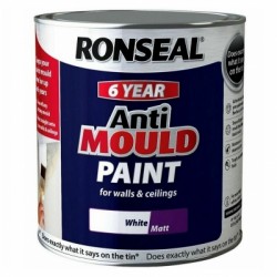 Ronseal Anti Mould 6 Year Paint White Matt 750ml 36623