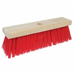 Silverline Stiff PVC Red Garden Broom Head 300mm 12 inch 245081