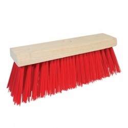 Silverline Stiff PVC Red Garden Broom Head 400mm 15 inch 457022