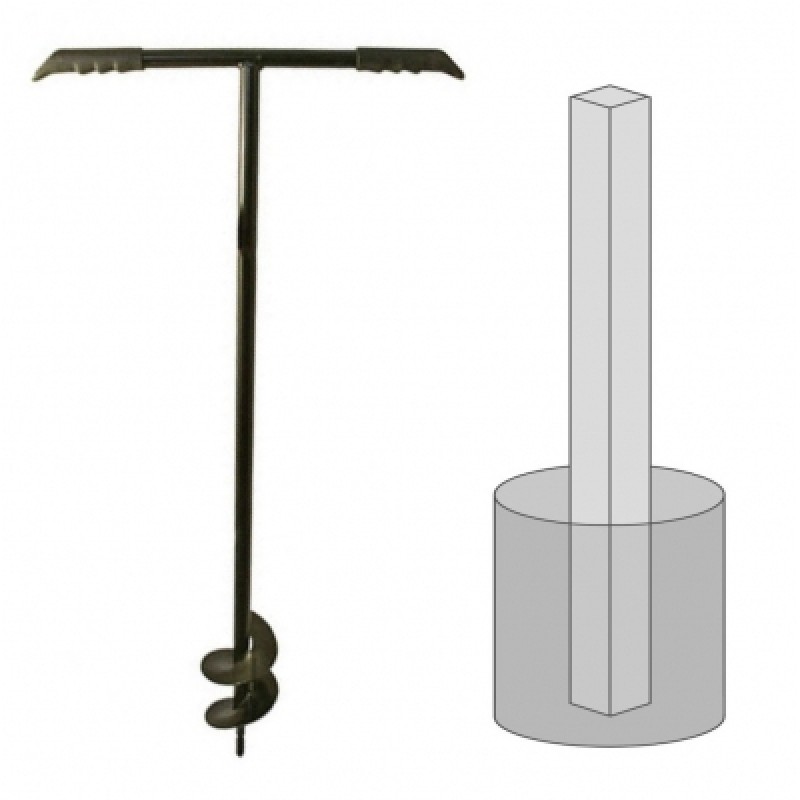 Silverline Pro Fence Post Manual Corkscrew Hole Auger 868696 Sealants