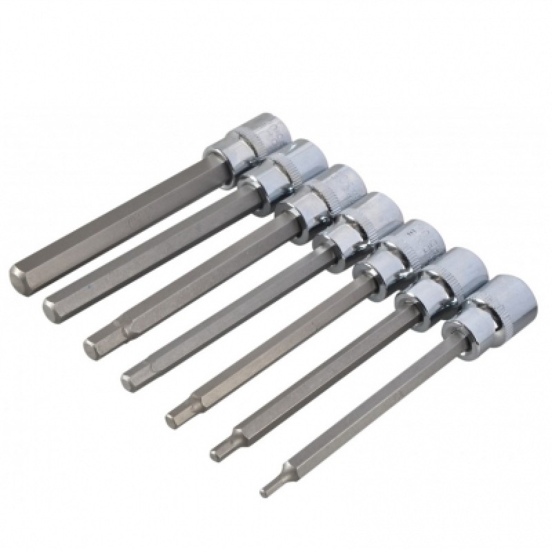 Blue Spot Hex Extra Long Allen Key Socket Bit Set 01516 Sealants and