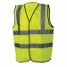 Silverline Hi-Vis Work Vest Waistcoat - Large 633674