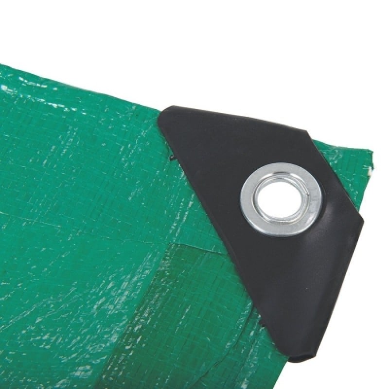 Silverline Green Garden Large Tarpaulin 4m x 10m Heavy Duty 238942