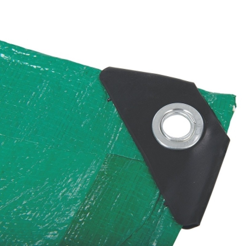 Silverline Green Garden Tarpaulin 3m x 4m Heavy Duty 238829 Sealants