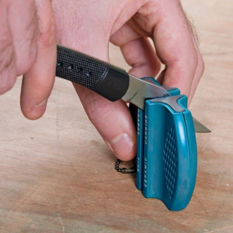 Silverline Blade Knife Sharpener Dual Sided 885884 Sealants and Tools