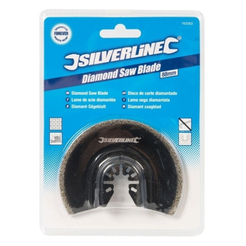 Silverline Multi Tool Multi Function Diamond Tile and Grout Saw Blade