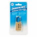 Silverline Brass 3 Digit Combination Small Padlock 744867