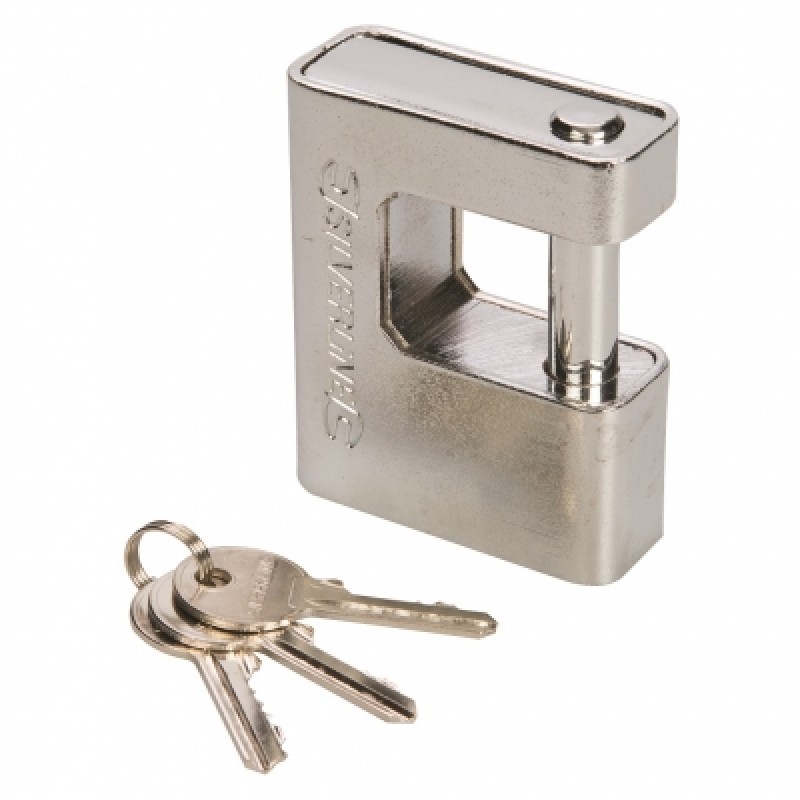 Silverline Armoured 80mm Shutter Security Lock Padlock 380651