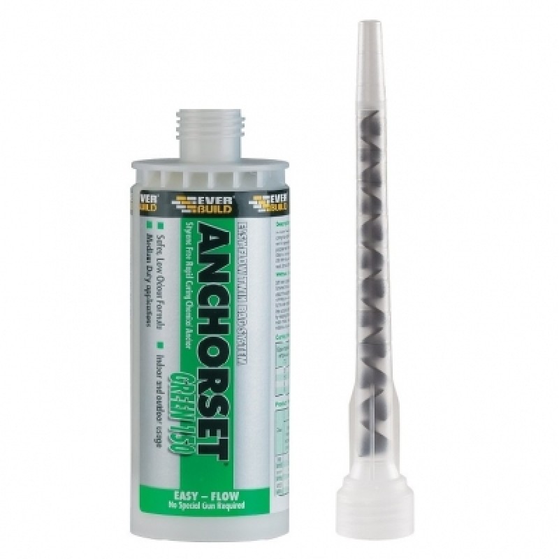 Everbuild Anchorset Green 150 Chemical Anchor Resin Styrene Free