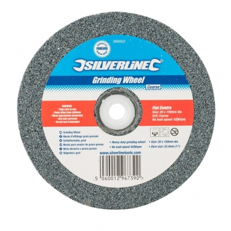 Silverline 150mm Bench Grinder Grinding Wheel Coarse 380652 Sealants