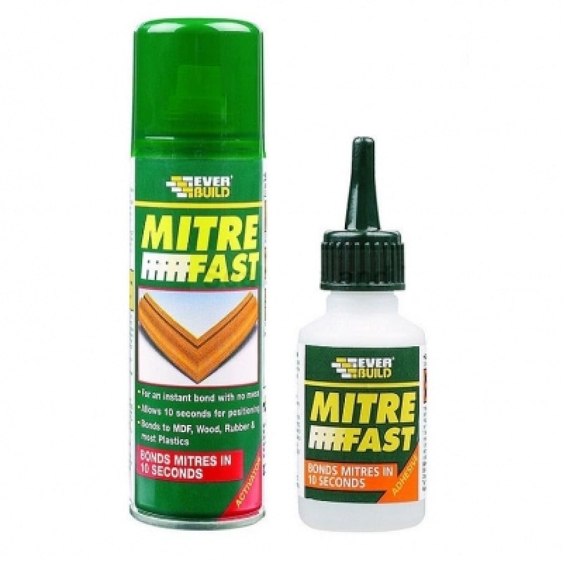 Everbuild Mitre Fast Bonding Kit Superglue & Activator Large MITRE2