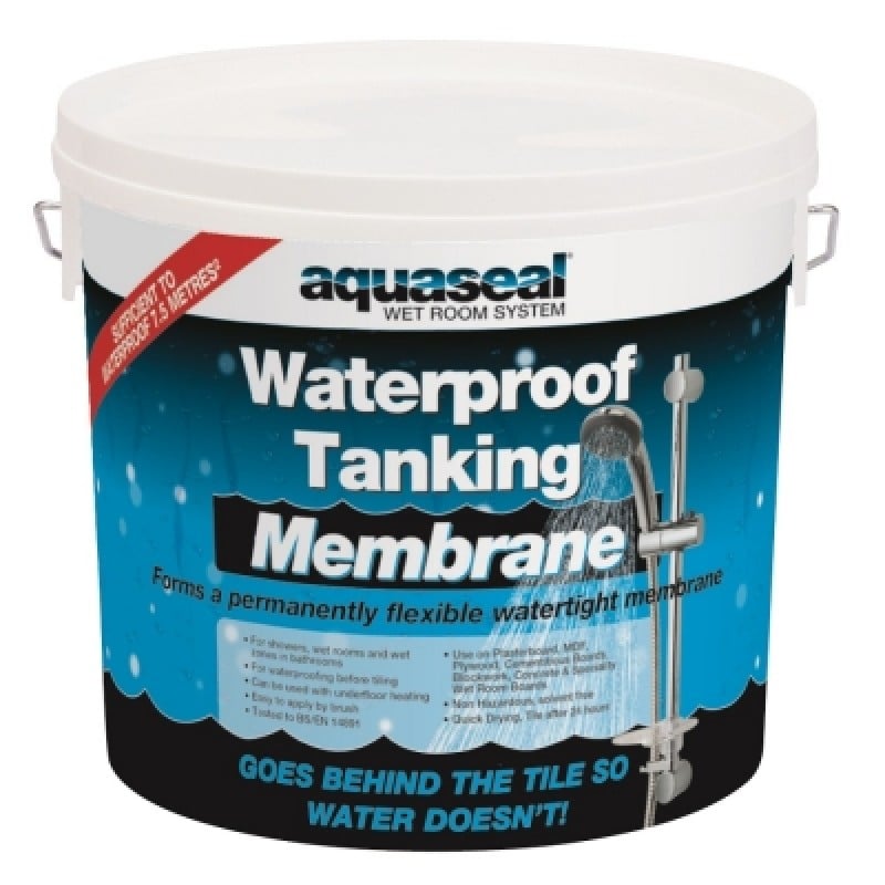 Aquaseal Wet Room Waterproof Tanking Membrane 5 Litre Sealants and