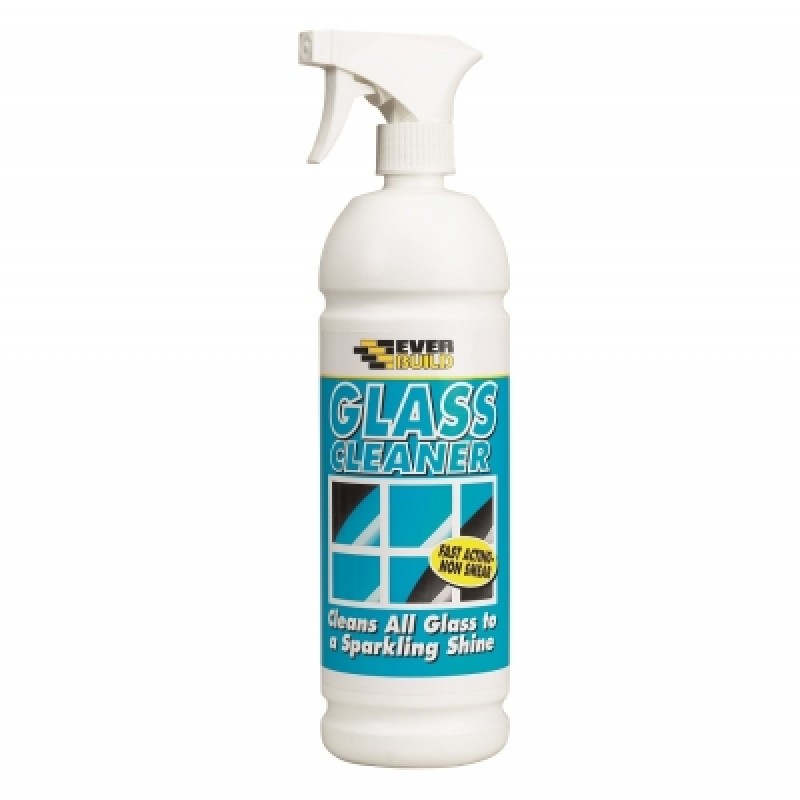 Everbuild Glass Cleaner Window Spray Non Smear 1 Litre GLACL Sealants