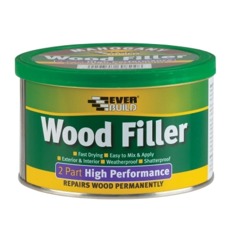 Everbuild 2 Part Coloured Wood Filler 1.4kg 7 Colours Sealants and