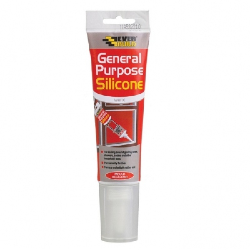 Everbuild General Purpose Silicone Sealant Easi squeeze Clear
