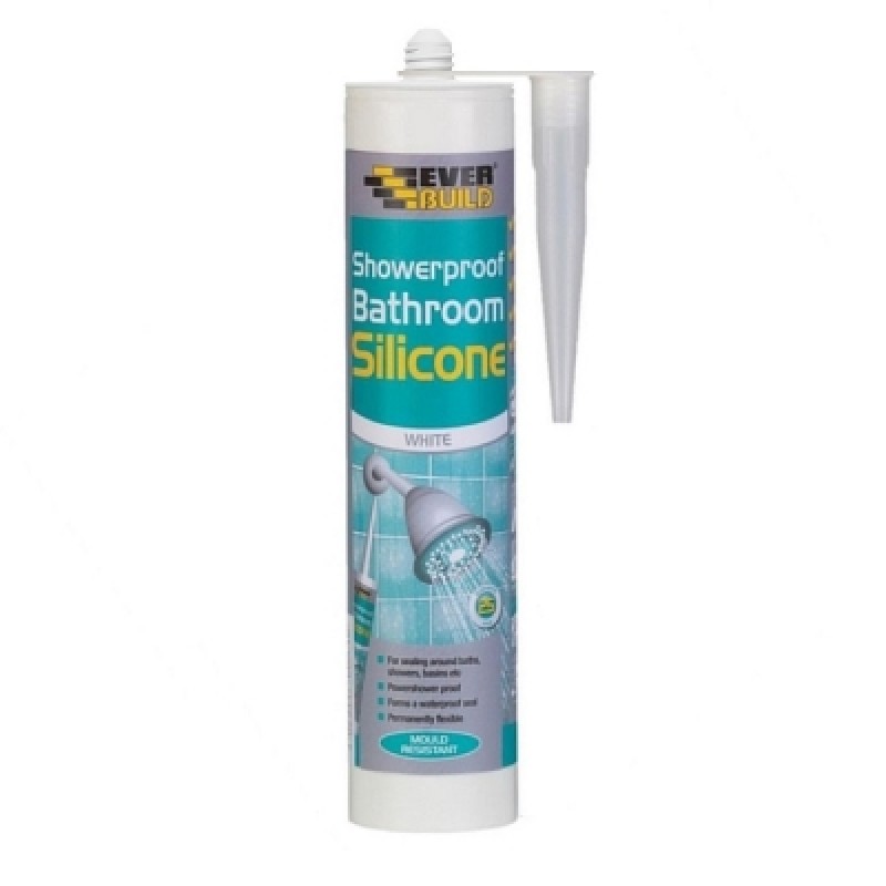 Everbuild Showerproof Bathroom Silicone sealant C3 Shower Sealants
