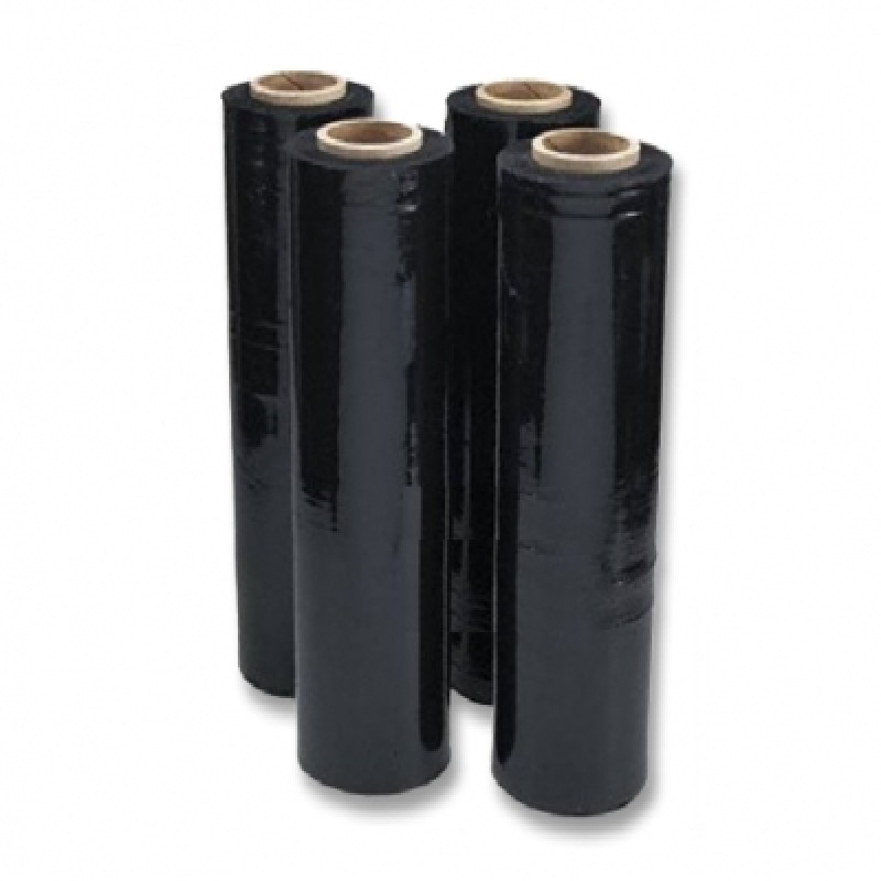 Pallet Stretch Wrap BLACK 500mm x 250m 20mic Sealants and Tools Direct