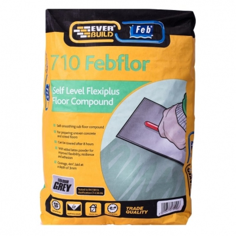 Everbuild 710 Febflor Self Level Flexiplus Floor Levelling Compound