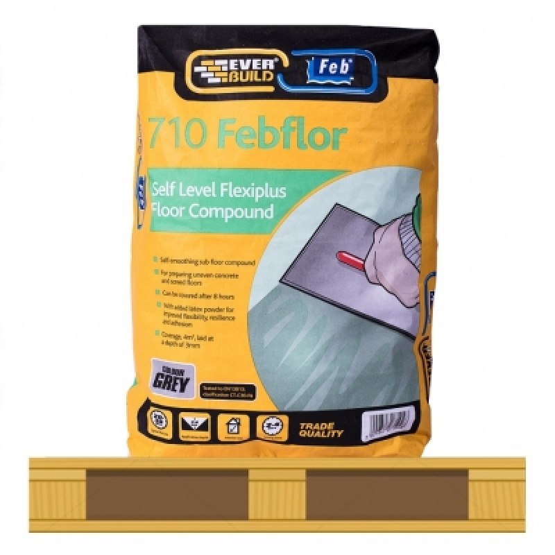 Everbuild 710 Febflor Self Level Flexiplus Floor Levelling Compound