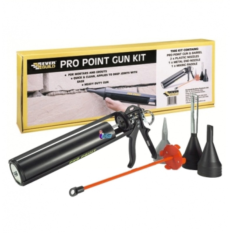 Everbuild Pro Point Mortar Pointing Gun Kit PROPOINT Sealants and