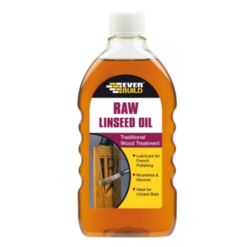 Everbuild Raw Linseed Oil Wood Treatment 500ml RAWLIN Sealants and