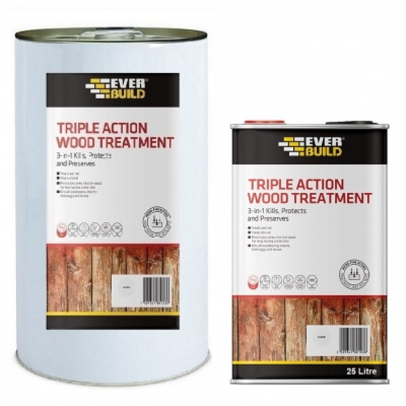Everbuild LJUN25 Lumberjack Triple Action Wood Treatment 25 Litre