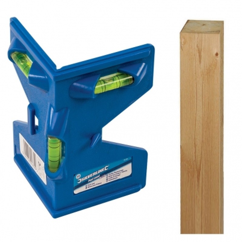 Silverline Quality 3 Vial Fence Post and Timber Level SL05 Sealants