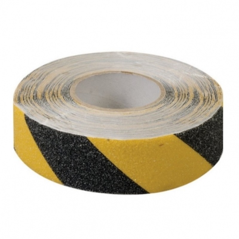 Fixman 190195 Black & Yellow Adhesive Hazard Tape 50mm x 33m 