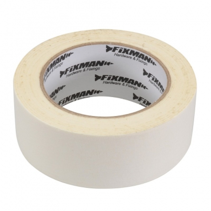 Fixman Masking Tape Low Tack 50mm x 50m 193171 Sealants and Tools Direct