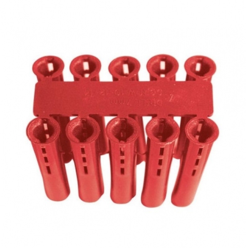 Standard Red Wall Plug Fixings Pack of 100 Sealants and Tools Direct