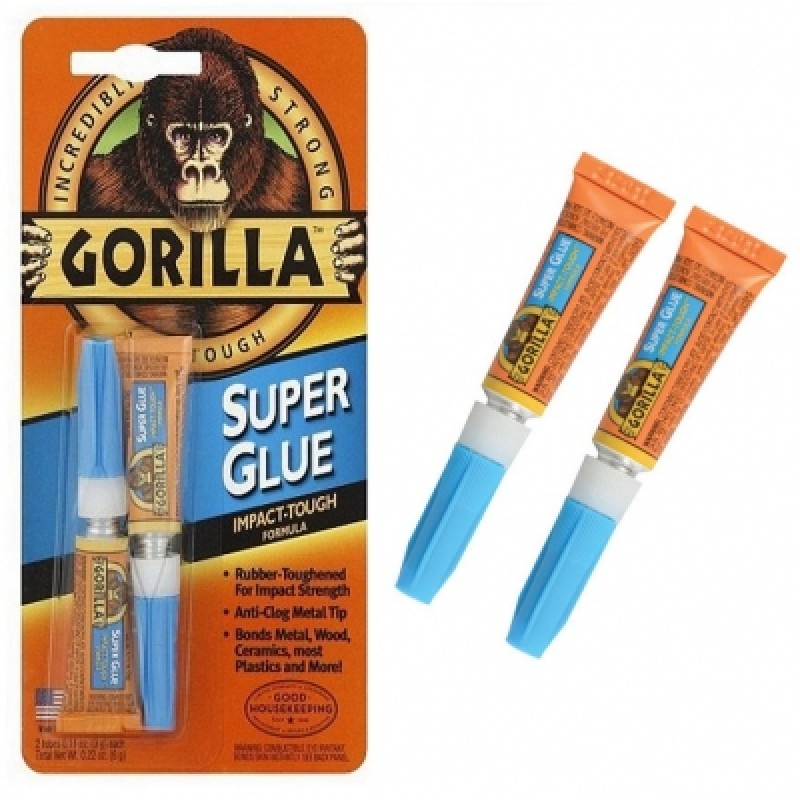 Gorilla - 2-Part 5 min Crystal Clear Epoxy Resin Adhesive Syringe 6044001