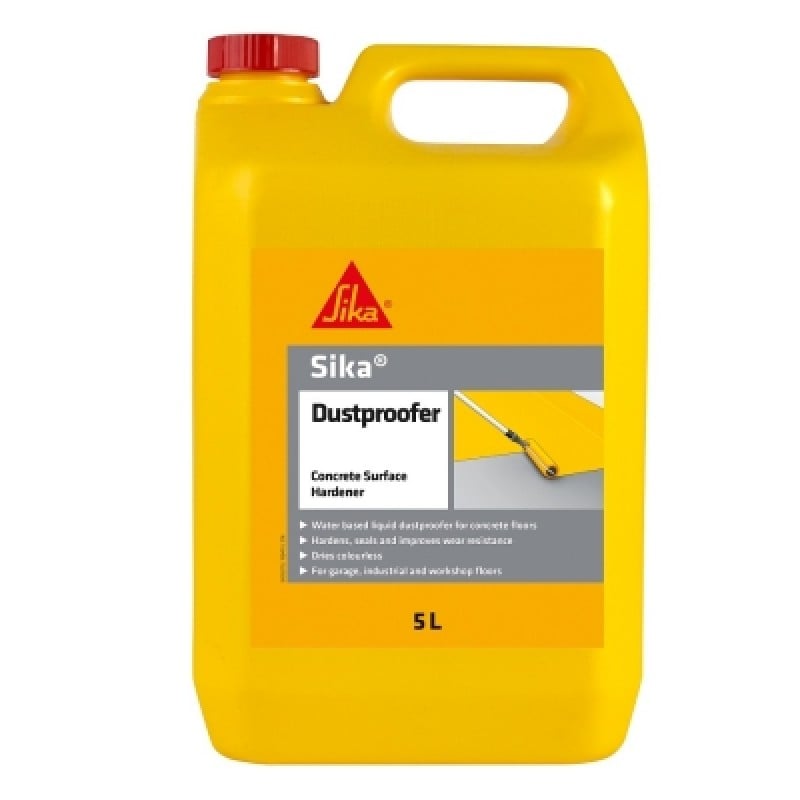 Sika Dustproofer & Concrete Hardener 5 Litre SKDUST5 Sealants and