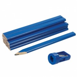 Carpenters Marker Oval Pencils and Sharpener Set 250227
