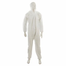Silverline Zip up Disposable Coverall Overalls Medium 580467