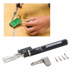 Silverline Electronic Ignition Butane Gas Soldering Iron Torch 497837