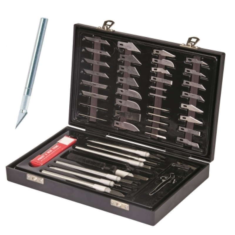Silverline Hobby Knife Precision Craft 51 Piece Set 251239 Sealants